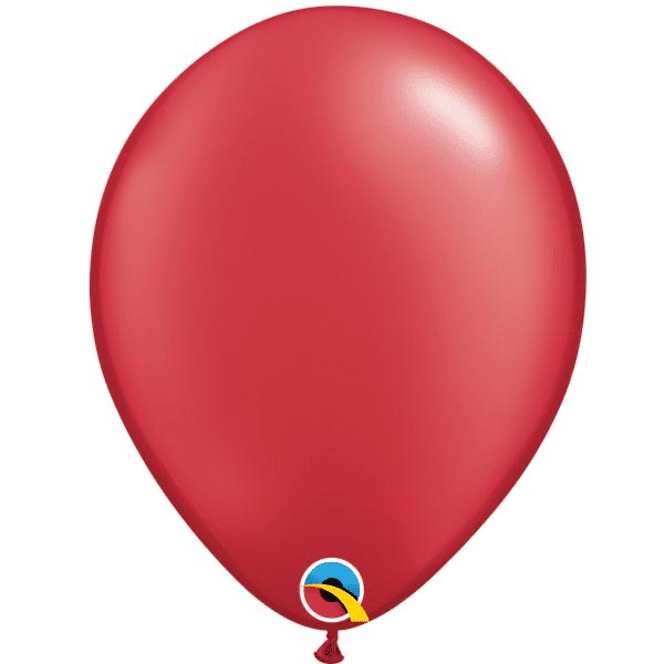 Qualatex Pearl Ruby Red