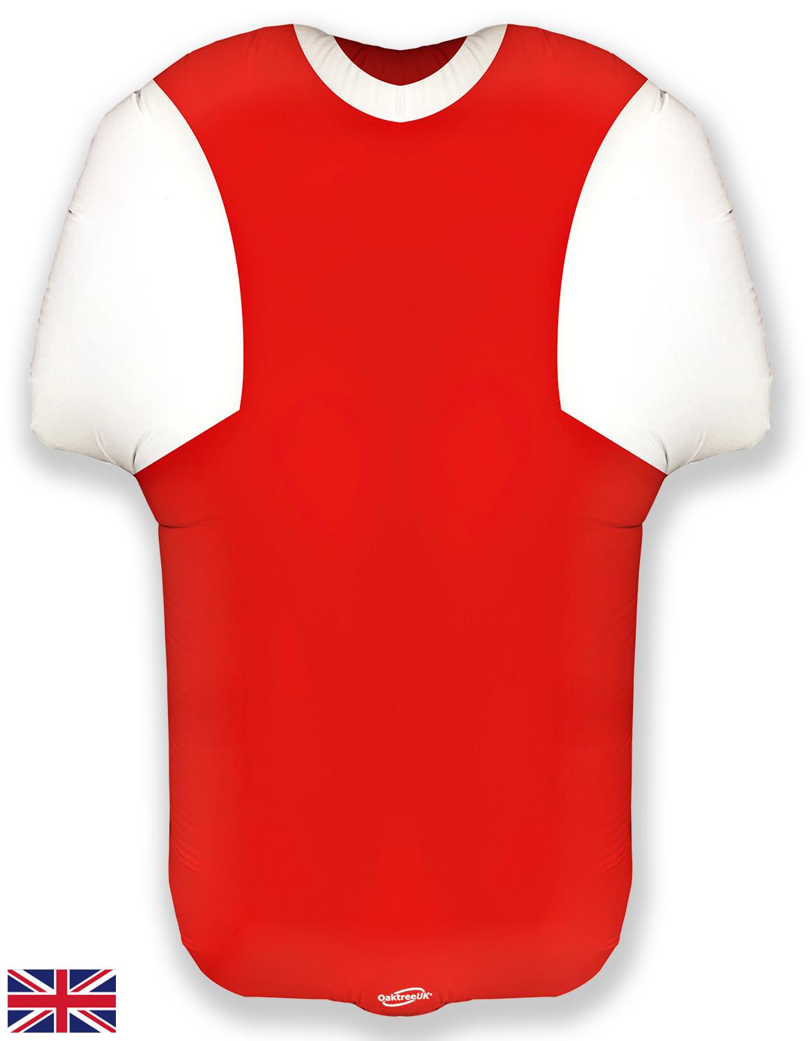 24inch Sports Shirt Red/White Metallic