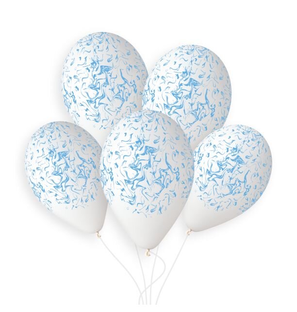 Gemar Marble White/Blue 13"