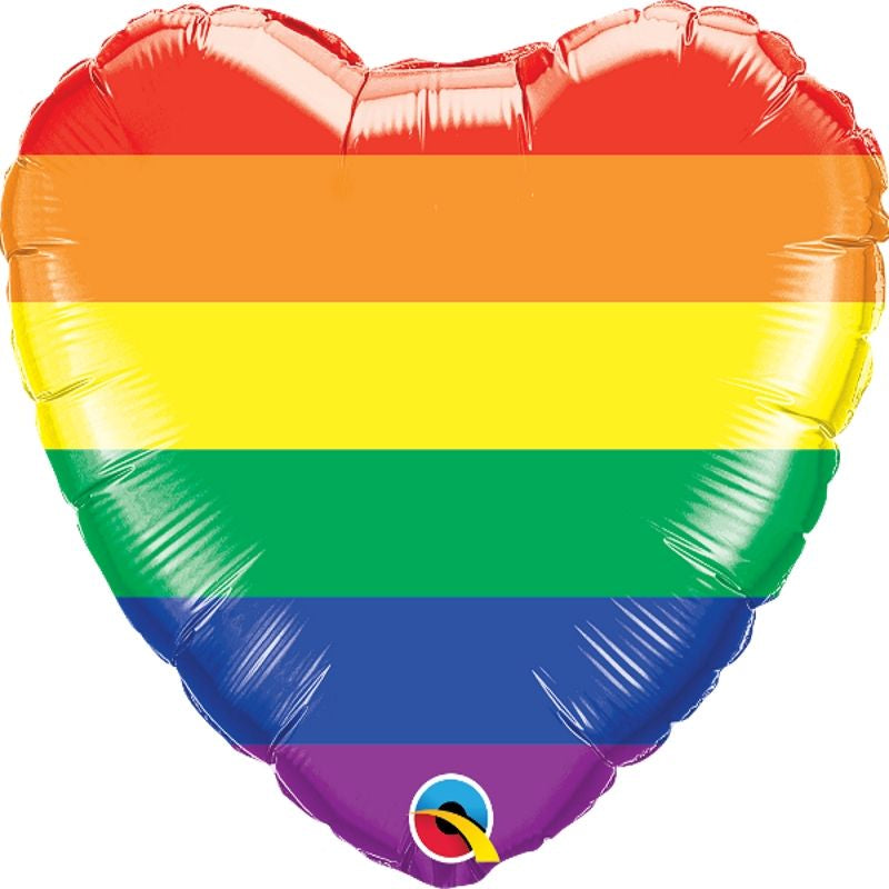18” Rainbow Heart