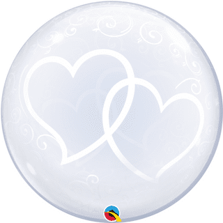 24” Entwined Hearts Deco Bubble