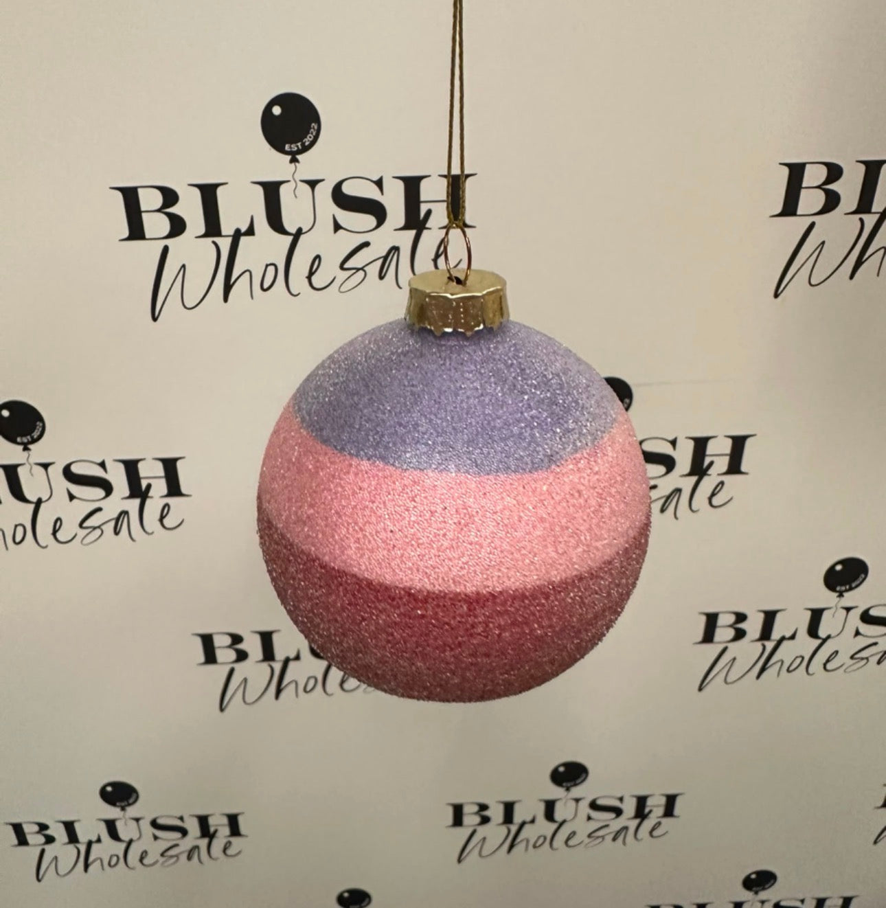 Glass Pastel Stripe Baubles