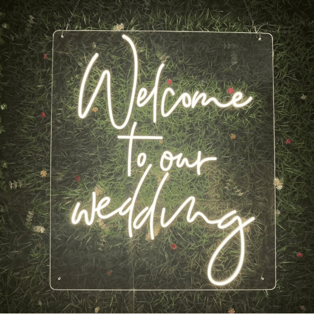 Welcome To Our Wedding Neon Sign