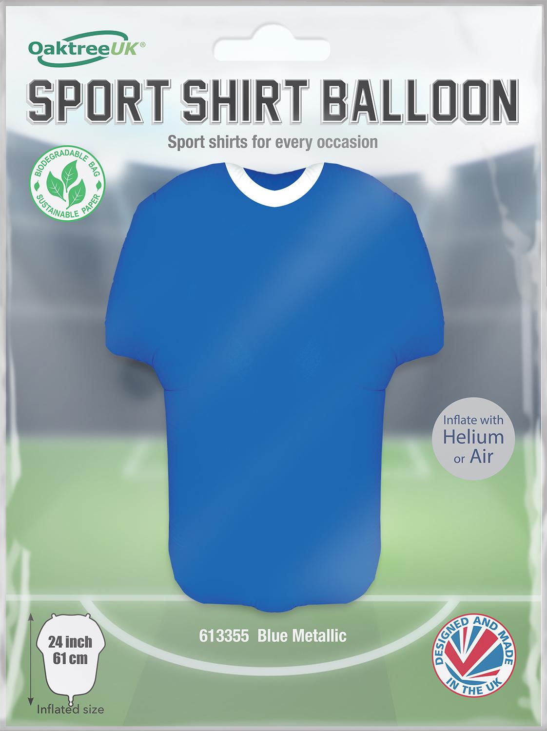 24inch Sports Shirt Blue Metallic