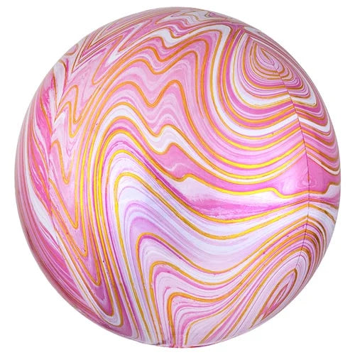 15inch Pink Marble Orbz