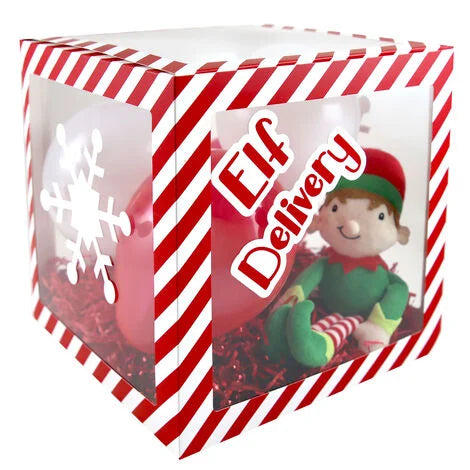 Elf arrival balloon box and stickers