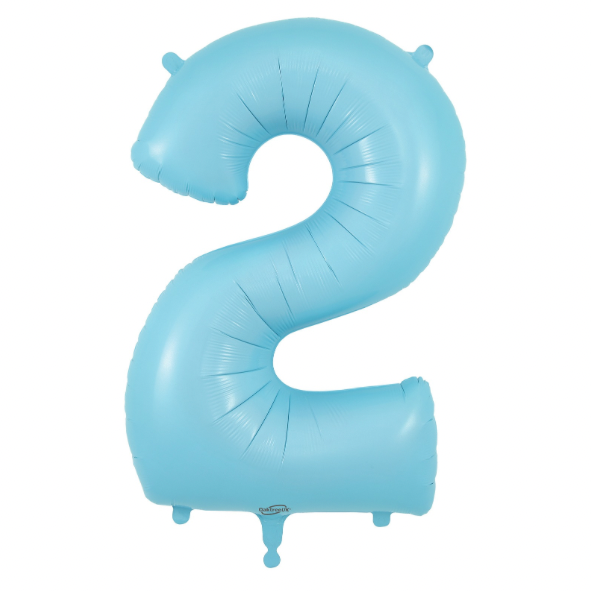Oaktree Foil Number - Matte Pastel Blue