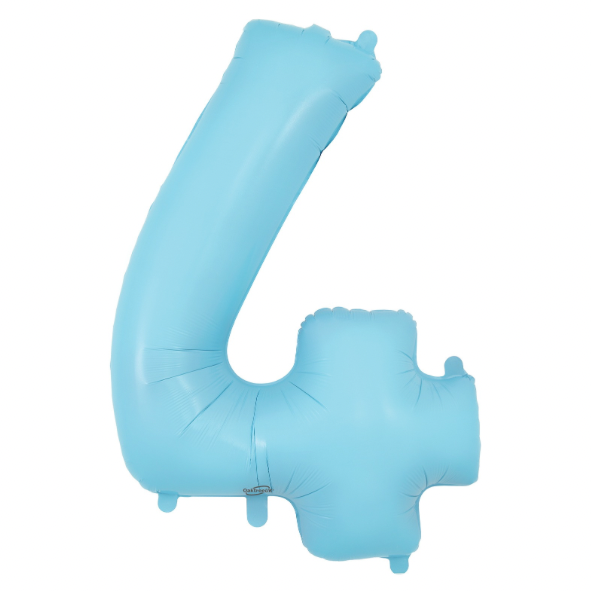 Oaktree Foil Number - Matte Pastel Blue