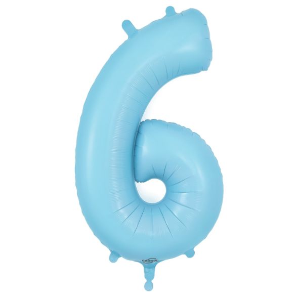 Oaktree Foil Number - Matte Pastel Blue