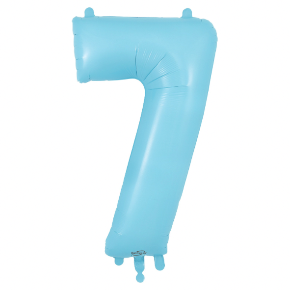 Oaktree Foil Number - Matte Pastel Blue