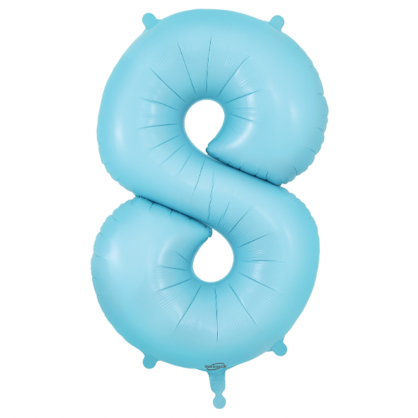 Oaktree Foil Number - Matte Pastel Blue