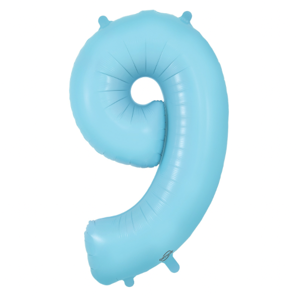 Oaktree Foil Number - Matte Pastel Blue