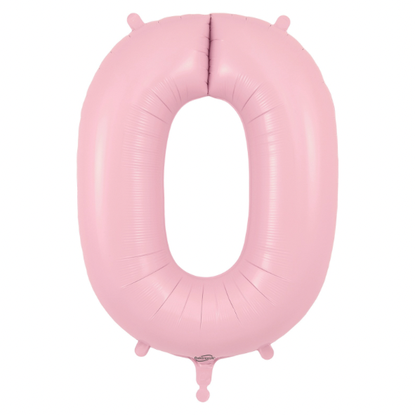 Oaktree Foil Number - Matte Pastel Pink