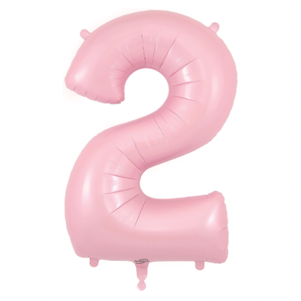 Oaktree Foil Number - Matte Pastel Pink