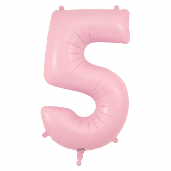 Oaktree Foil Number - Matte Pastel Pink