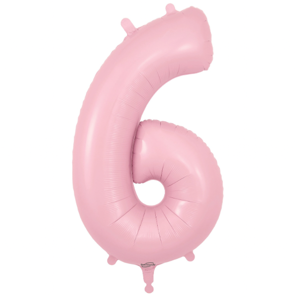 Oaktree Foil Number - Matte Pastel Pink