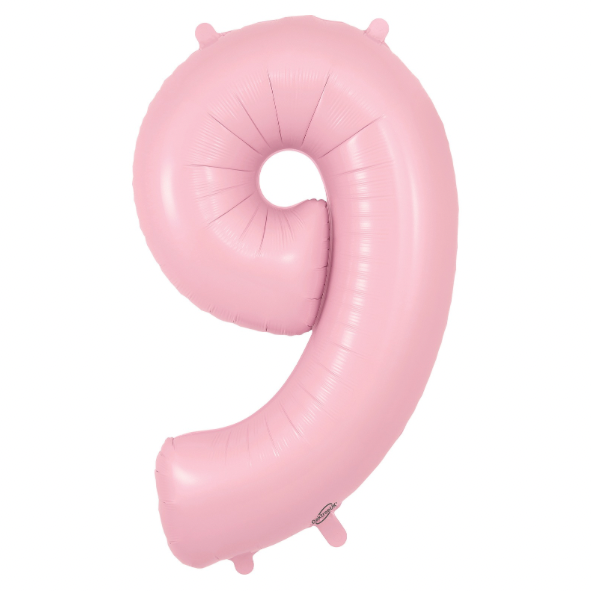 Oaktree Foil Number - Matte Pastel Pink