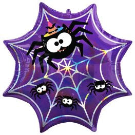 Spider Web Halloween Balloon