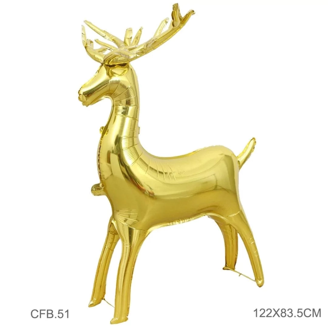 16” x 26” Gold Standing Reindeer