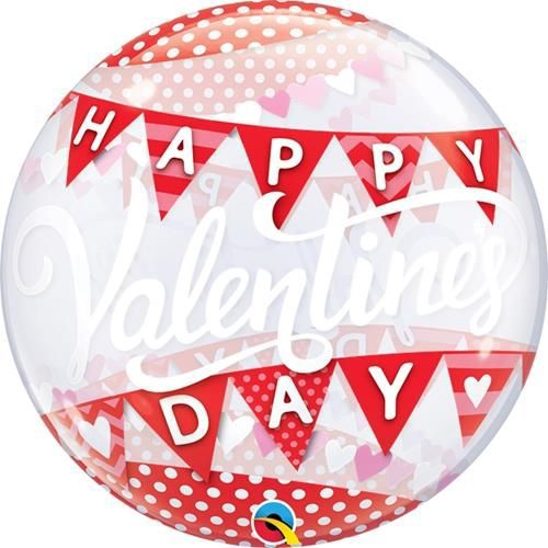 22" Deco Bubble Valentine’s Day Banners