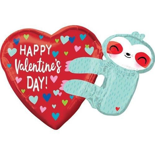30” Valentine’s Day Sloth Balloon Anagram