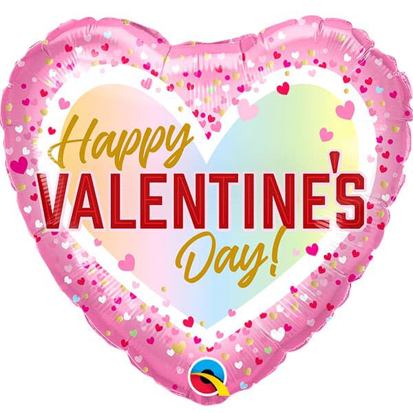 18” Valentine’s Day Confetti Heart Foil