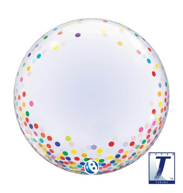 24” T Bubble single Multicolour Confetti