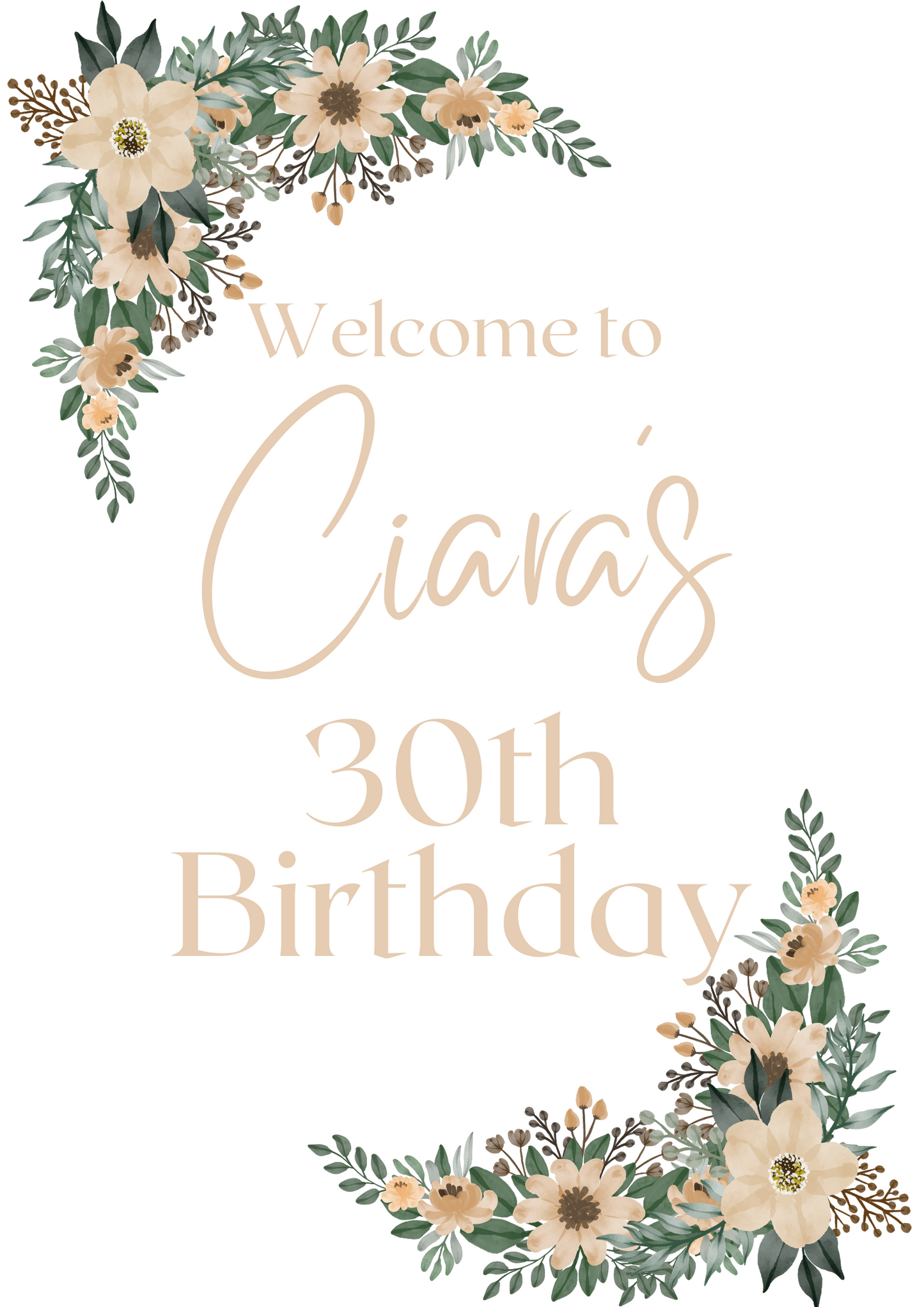 A1 Welcome Board