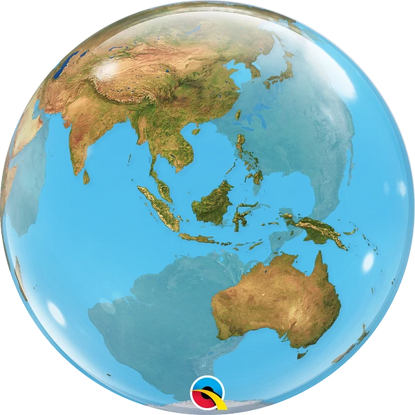 22" Planet Earth Deco Bubble