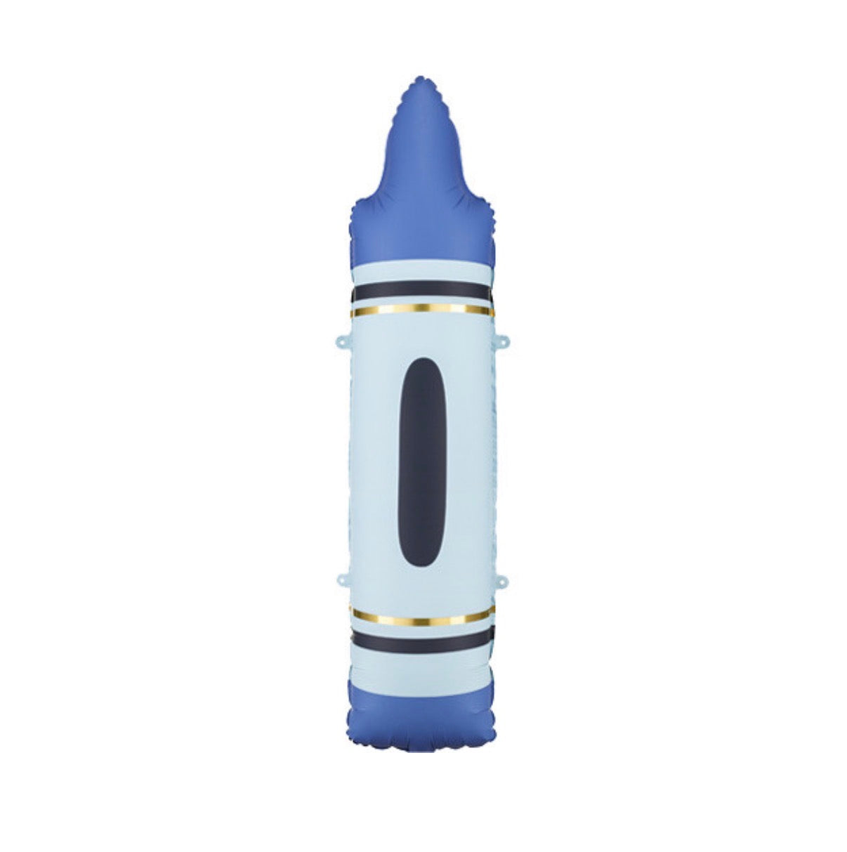 Party Deco Blue Crayon Foil Balloon