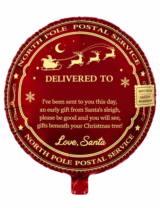 18 ‘’North Pole Postal Service foil