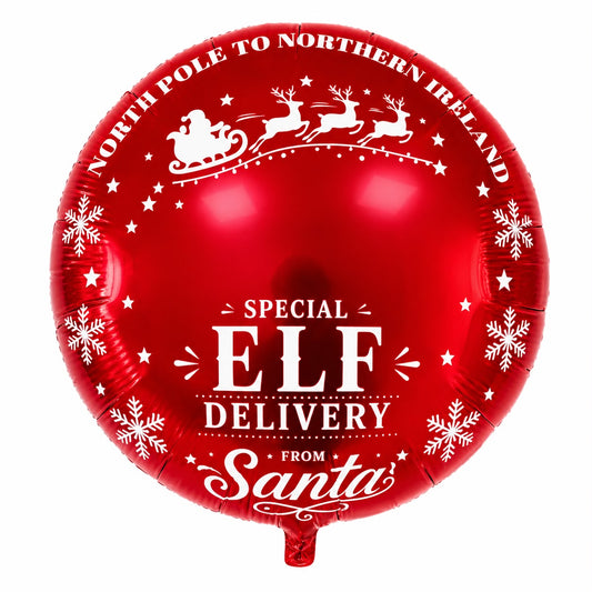 18” Round North Pole Special Delivery to Northern Ireland