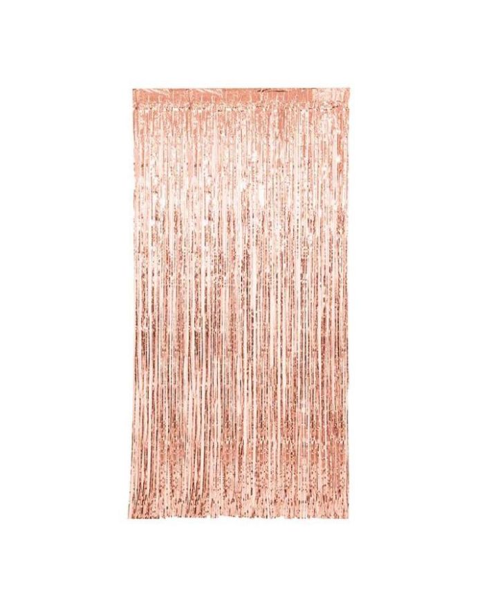 Unique Fringe Door Curtain - Rose Gold
