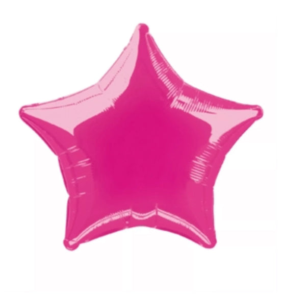 Unique 20” Hot Pink Star Foil