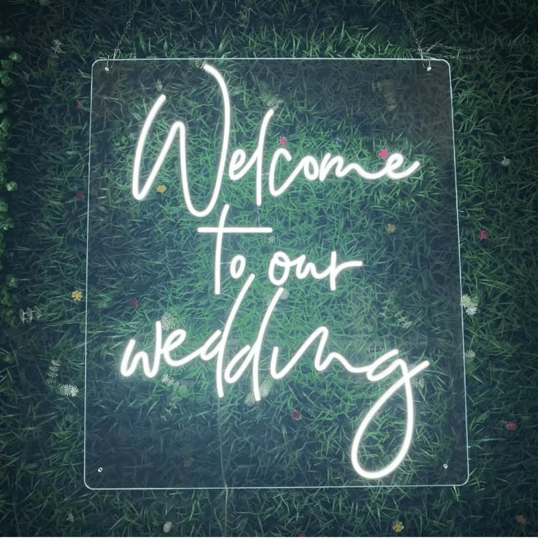 Welcome To Our Wedding  Neon Sign