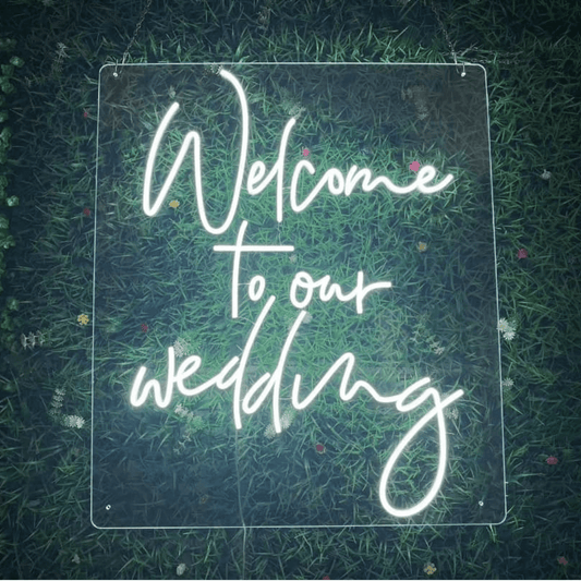 Welcome To Our Wedding  Neon Sign