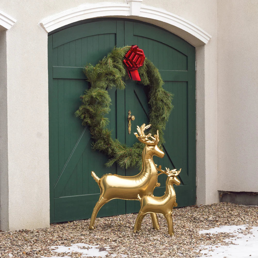 Party Deco Small Gold Standing Reindeer