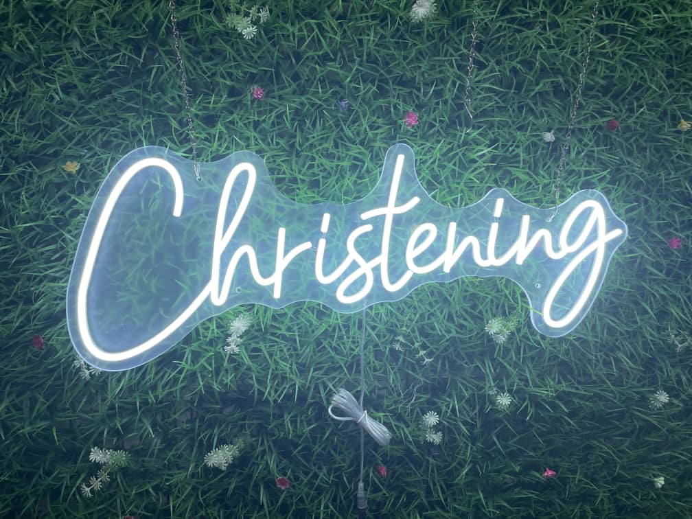 Christening Neon Sign