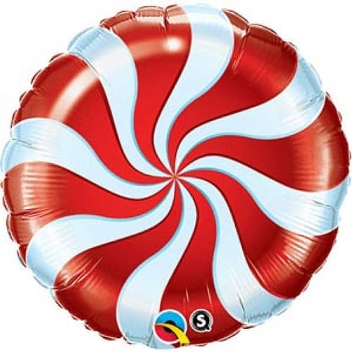 18” Red Swirl Circle