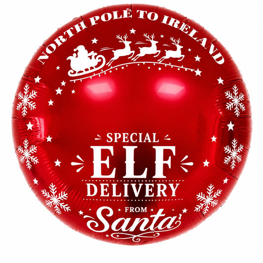 18” Round North Pole Special Delivery to Ireland
