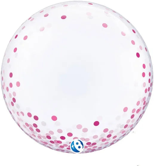 24” Pink Confetti T Bubble