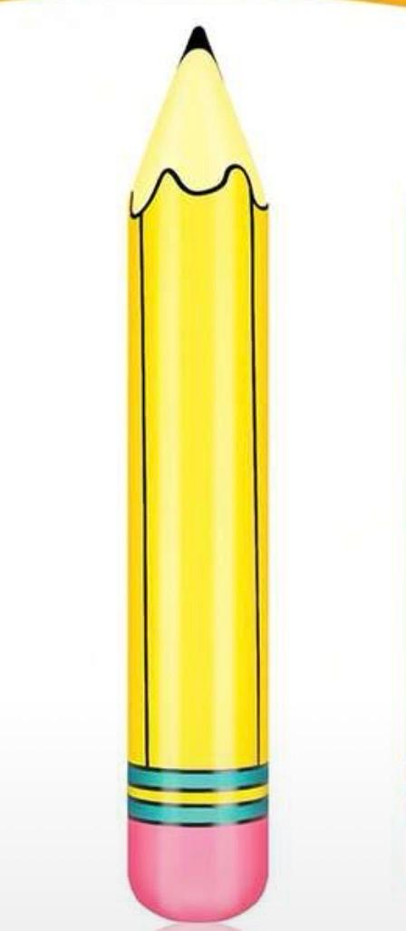 Inflatable Yellow Pencil