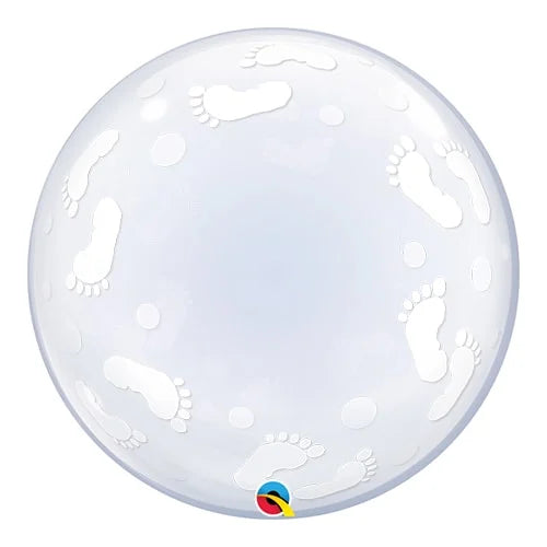 24” Baby Footprints Deco Bubble