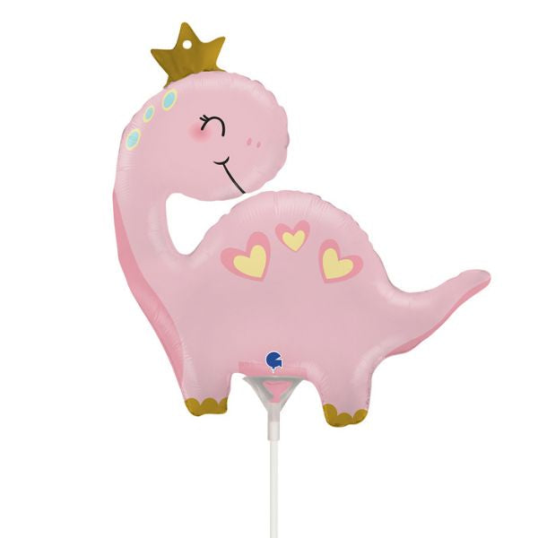 Air Fill Pink Dinosaur Mini Shape