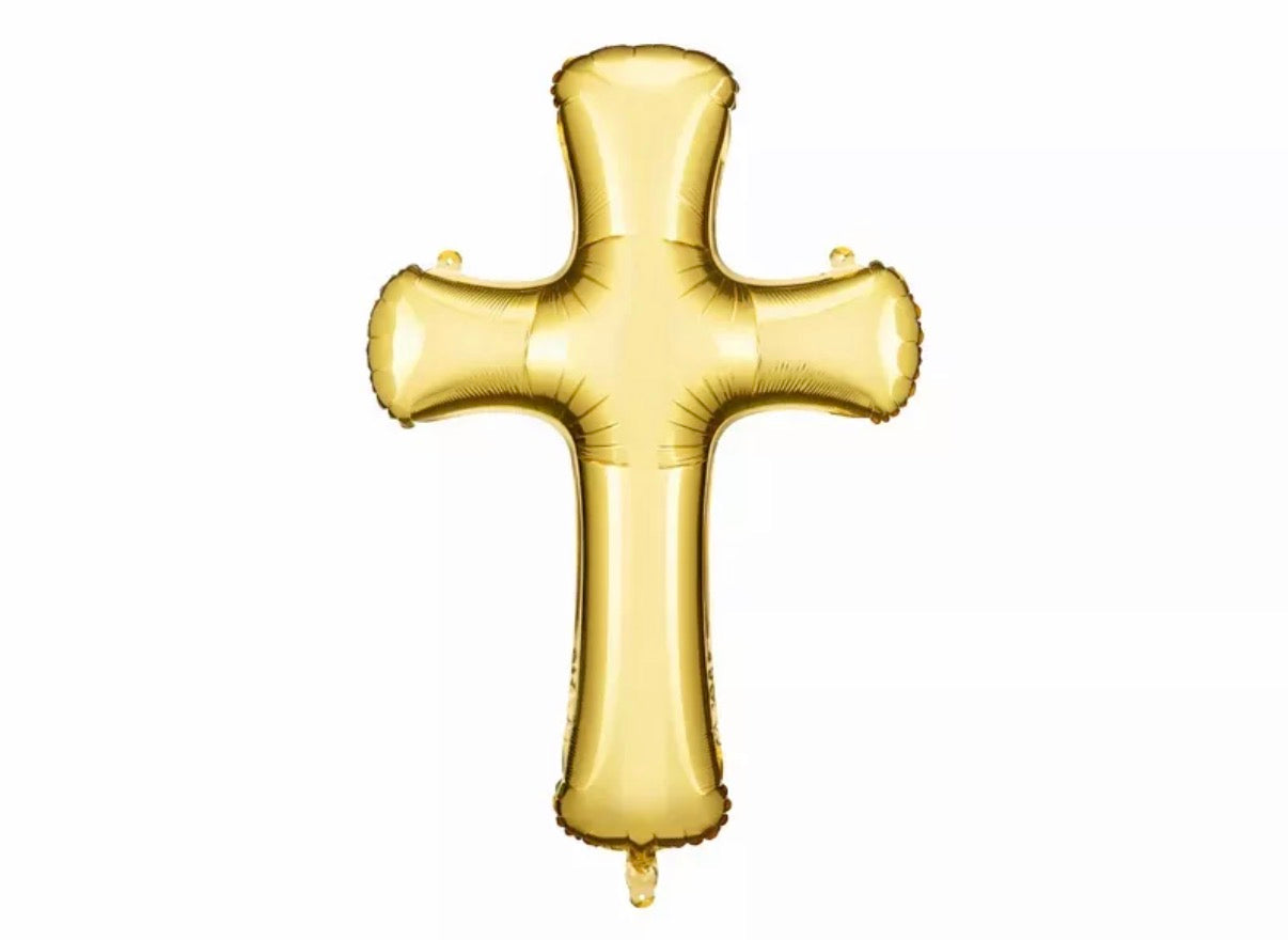 36” Party Deco Gold Cross