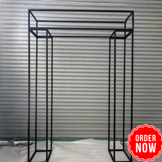 Multi Use 2.1M x 1.68M Collapsible Rectangular Metal Plinth Box Frame