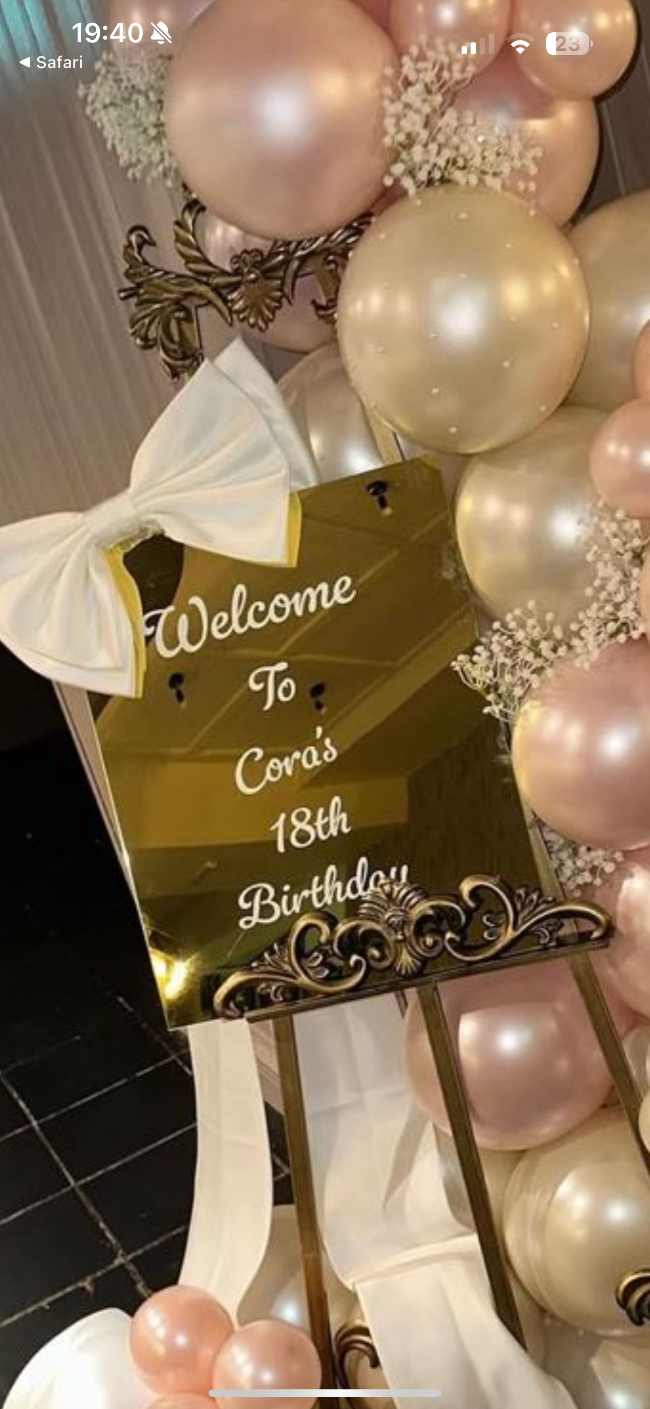 Gold/Silver Reversible Acrylic Board