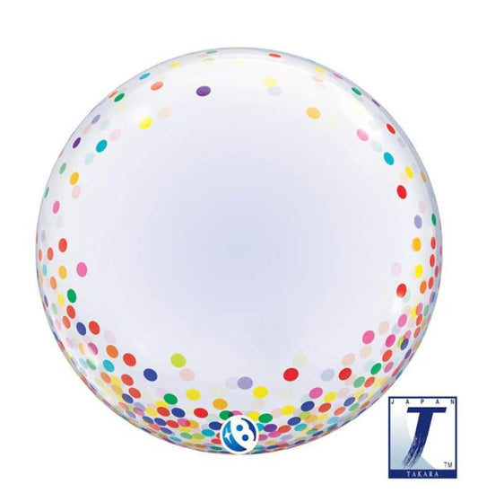 24” T Bubble single Multicolour Confetti